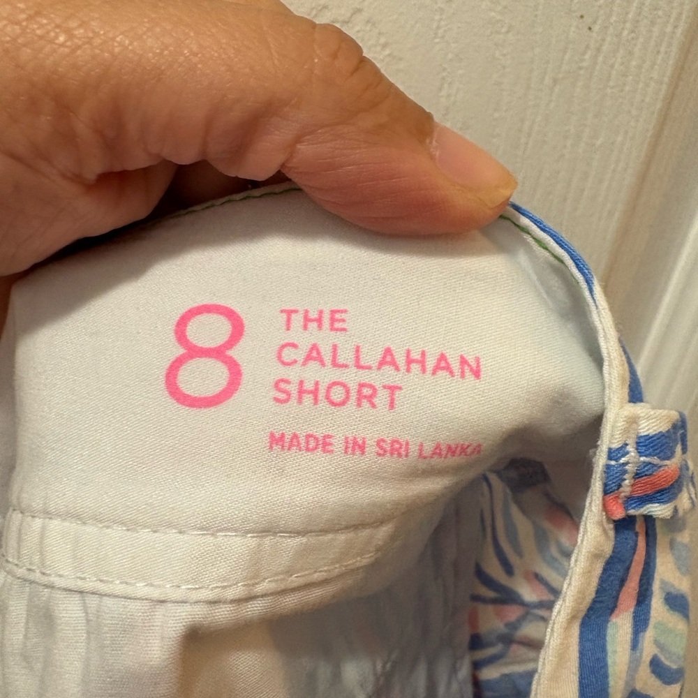 Lilly Pulitzer Callahan Shorts Red Right Return Size 8 - Picture 4 of 6